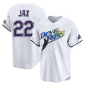 Fenge TB.Rays #22 Griffin Jax Player White City Connect Home Stitched Jerseys