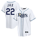 Fenge TB.Rays #22 Griffin Jax Player White Home Game Stitched Jerseys