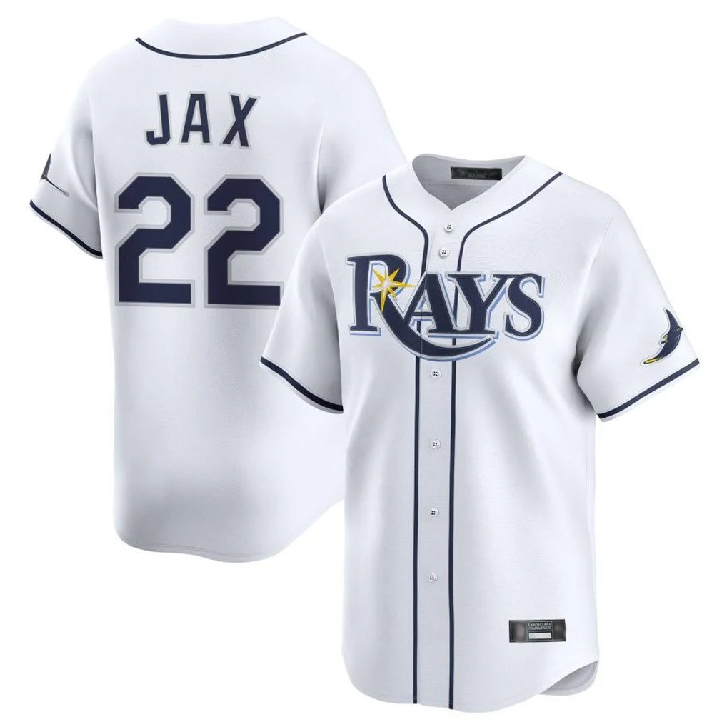 Fenge TB.Rays #22 Griffin Jax Player White Home Limited Stitched Jerseys
