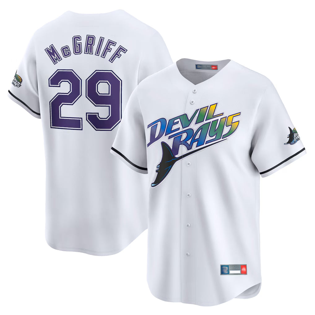 Fenge TB.Rays #29 Fred McGriff Player White City Connect Home Stitched Jerseys