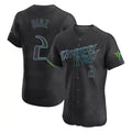 Fenge TB.Rays #2 Yandy Diaz Player Black City Connect Home Limited Elite Stitched Jerseys
