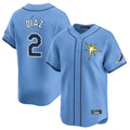 Fenge TB.Rays #2 Yandy Diaz Player Light Blue Home Limited Stitched Jerseys