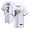 Fenge TB.Rays #2 Yandy Diaz Player White City Connect Home Stitched Jerseys