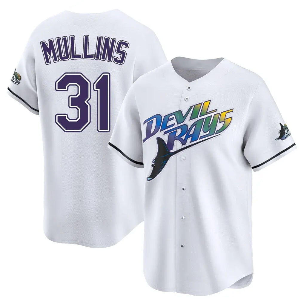 Fenge TB.Rays #31 Cedric Mullins Player White City Connect Home Stitched Jerseys