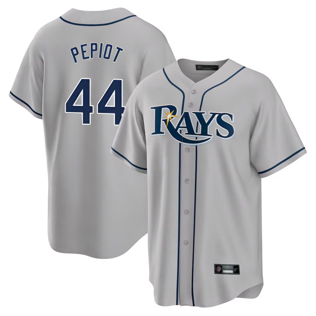 Fenge TB.Rays #44 Ryan Pepiot Player Gray Home Limited Stitched Jerseys