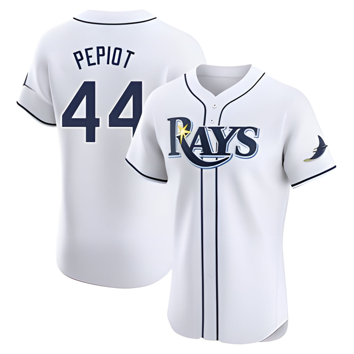 Fenge TB.Rays #44 Ryan Pepiot Player White Home Limited Elite Stitched Jerseys