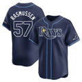 Fenge TB.Rays #57 Drew Rasmussen Player Navy Home Limited Stitched Jerseys