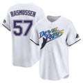 Fenge TB.Rays #57 Drew Rasmussen Player White City Connect Home Stitched Jerseys