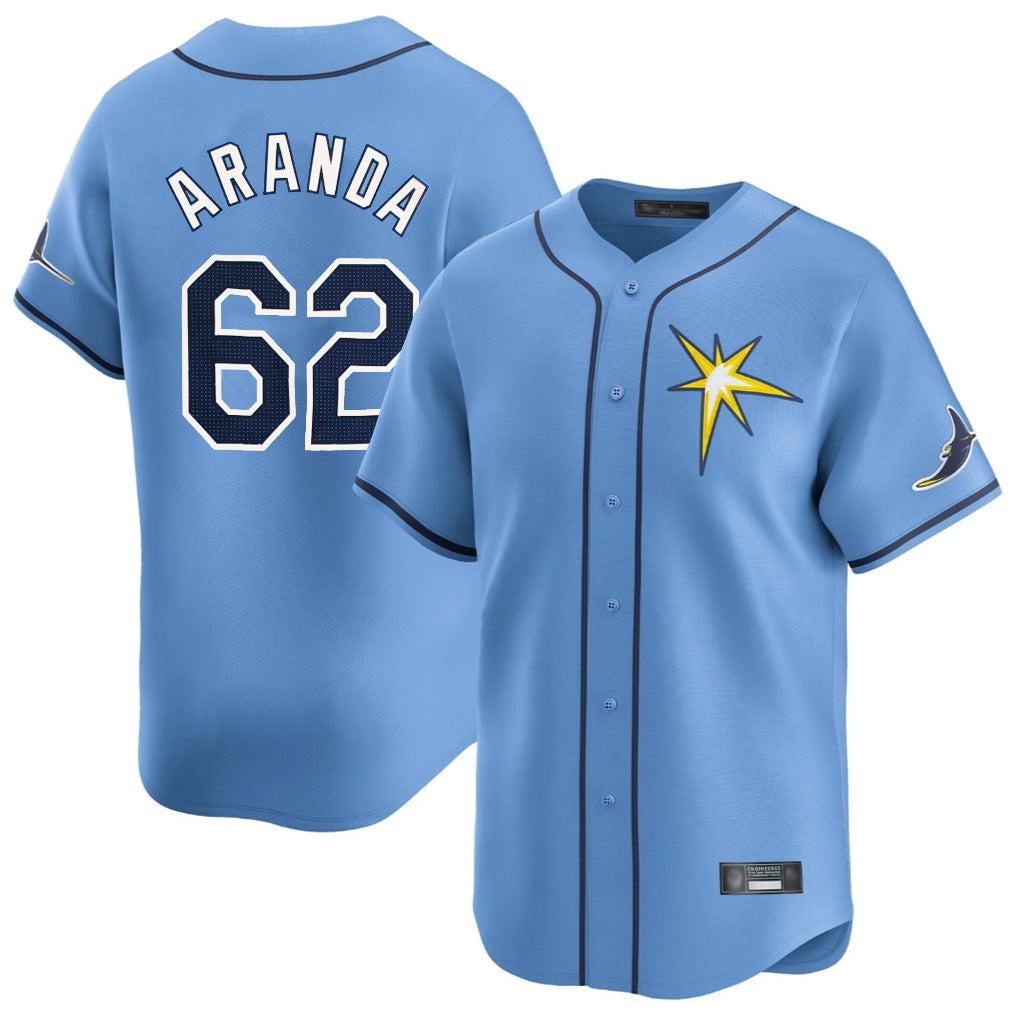 Fenge TB.Rays #62 Jonathan Aranda Player Light Blue Home Limited Stitched Jerseys