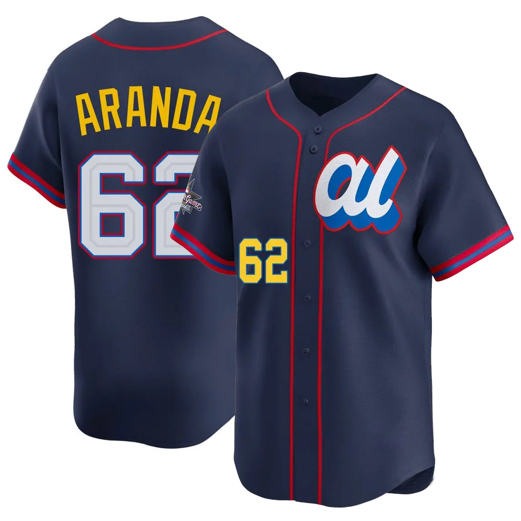 Fenge TB.Rays #62 Jonathan Aranda Player Navy Limited American League All-Star Edition Stitched Jerseys