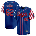 Fenge TB.Rays #62 Jonathan Aranda Player Royal 2025 Independence Day Vapor Premier Limited Stitched Jerseys