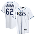 Fenge TB.Rays #62 Jonathan Aranda Player White Home Game Stitched Jerseys