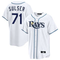 Fenge TB.Rays #71 Cole Sulser Player White Home Game Stitched Jerseys
