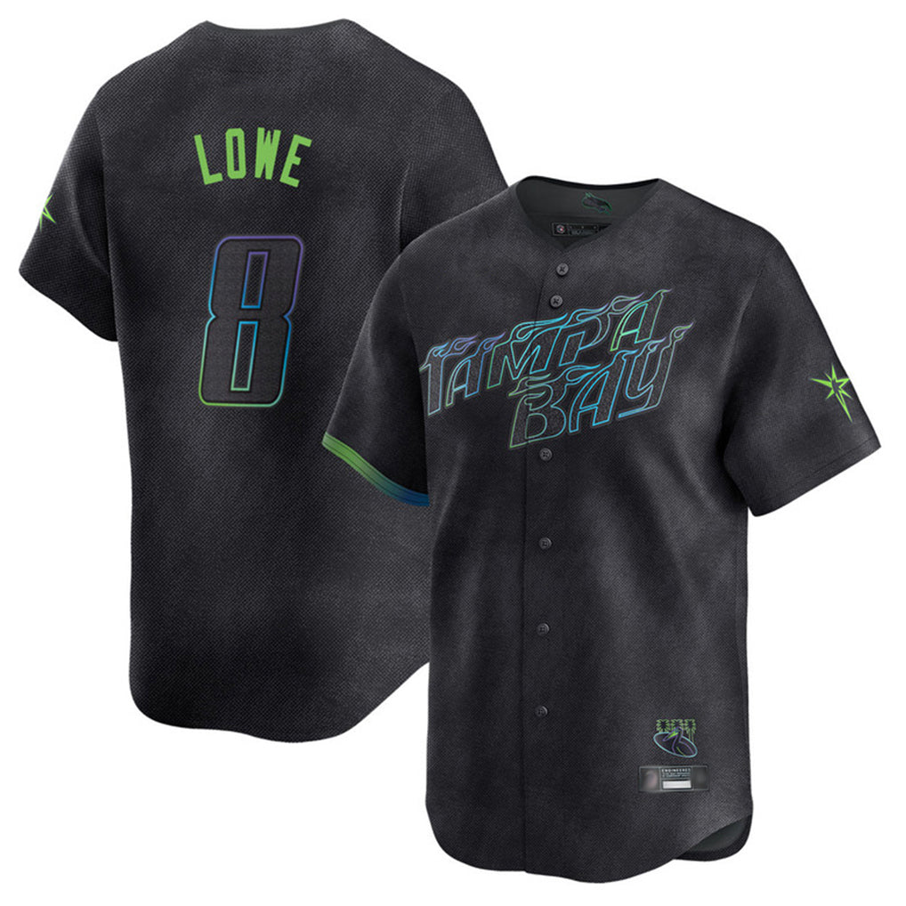 Fenge TB.Rays #8 Brandon Lowe Player Black City Connect Home Limited Stitched Jerseys