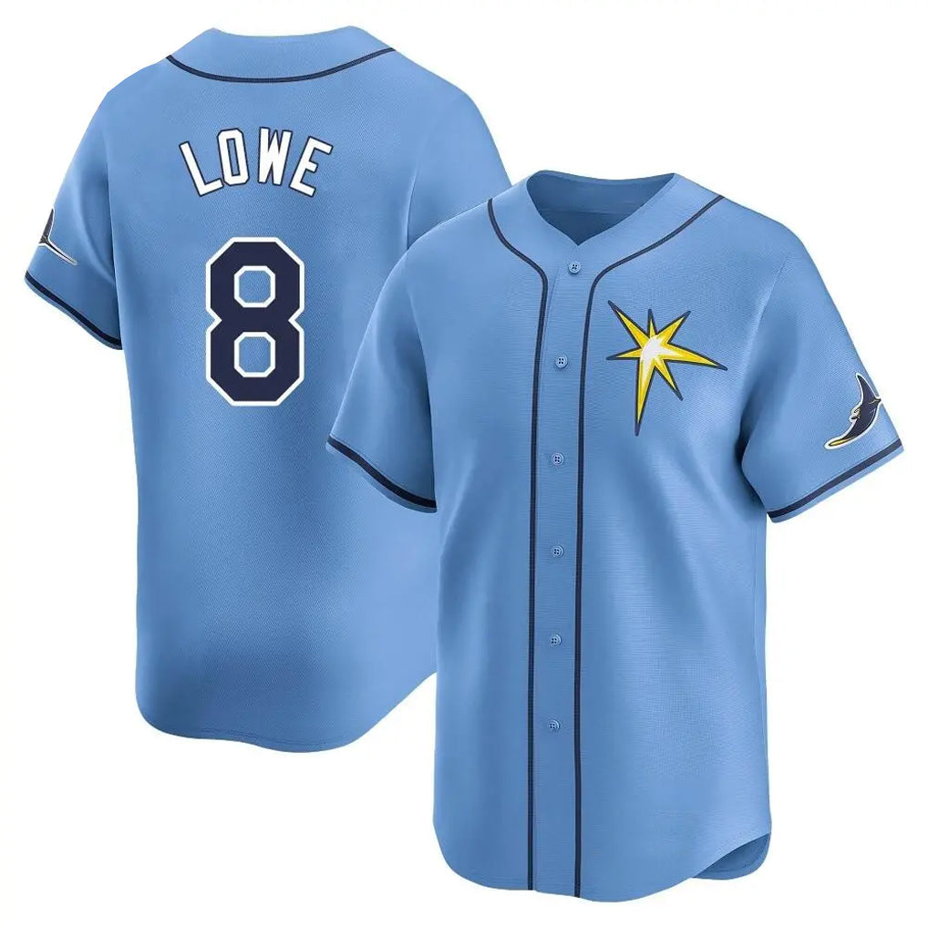 Fenge TB.Rays #8 Brandon Lowe Player Light Blue Home Limited Stitched Jerseys