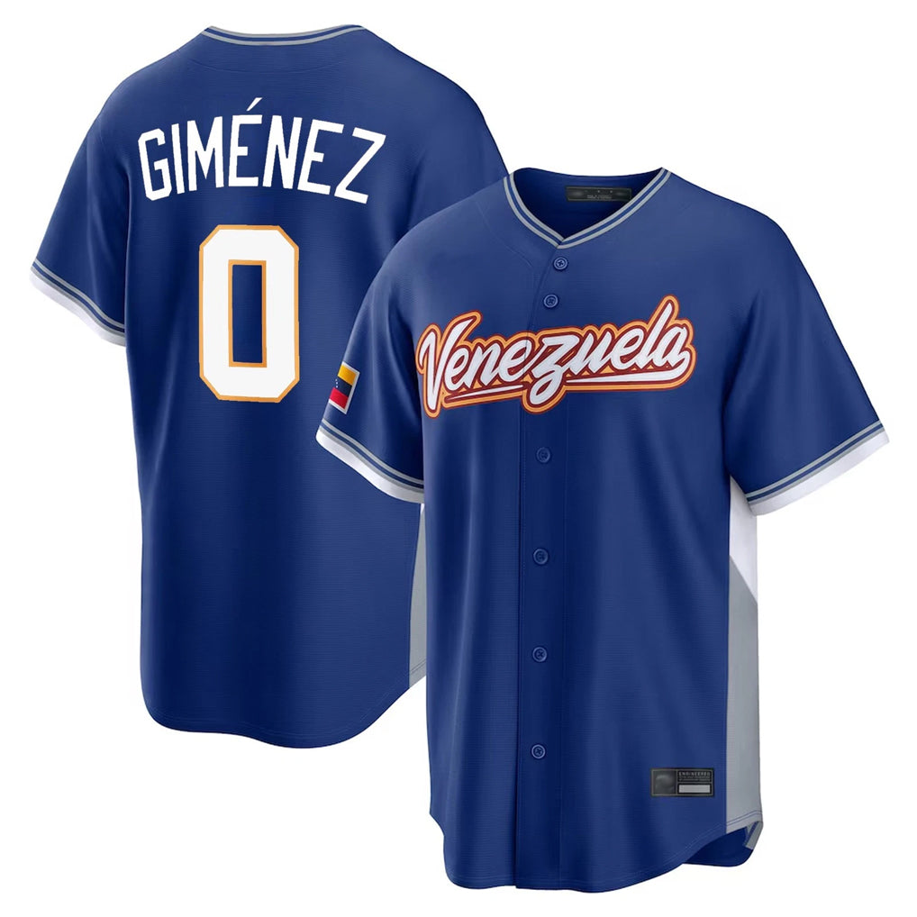 Fenge T.Blue Jays #0 Andres Gimenez Player Royal 2026 World Series Classic Limited Stitched Jerseys