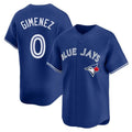 Fenge T.Blue Jays #0 Andres Gimenez Player Royal Home Game Stitched Jerseys