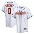 Fenge T.Blue Jays #0 Andres Gimenez Player White 2026 World Series Classic Limited Stitched Jerseys