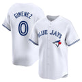 Fenge T.Blue Jays #0 Andres Gimenez Player White Home Limited Stitched Jerseys