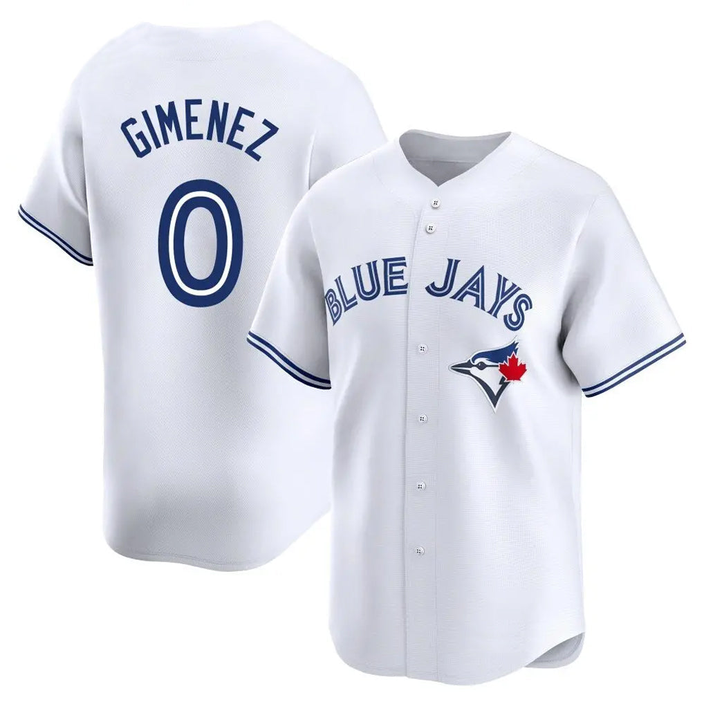 Fenge T.Blue Jays #0 Andres Gimenez Player White Home Limited Stitched Jerseys