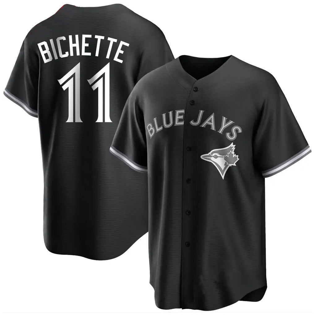 Fenge T.Blue Jays #11 Bo Bichette Player Black Home Game Stitched Jerseys