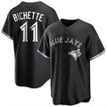 Fenge T.Blue Jays #11 Bo Bichette Player Black Home Game Stitched Jerseys