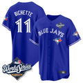 Fenge T.Blue Jays #11 Bo Bichette Player Blue 2025 World Series Rush Limited Stitched Jerseys
