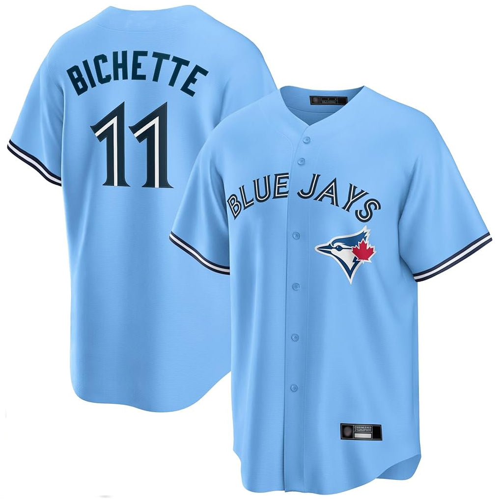 Fenge T.Blue Jays #11 Bo Bichette Player Blue Home Limited Stitched Jerseys