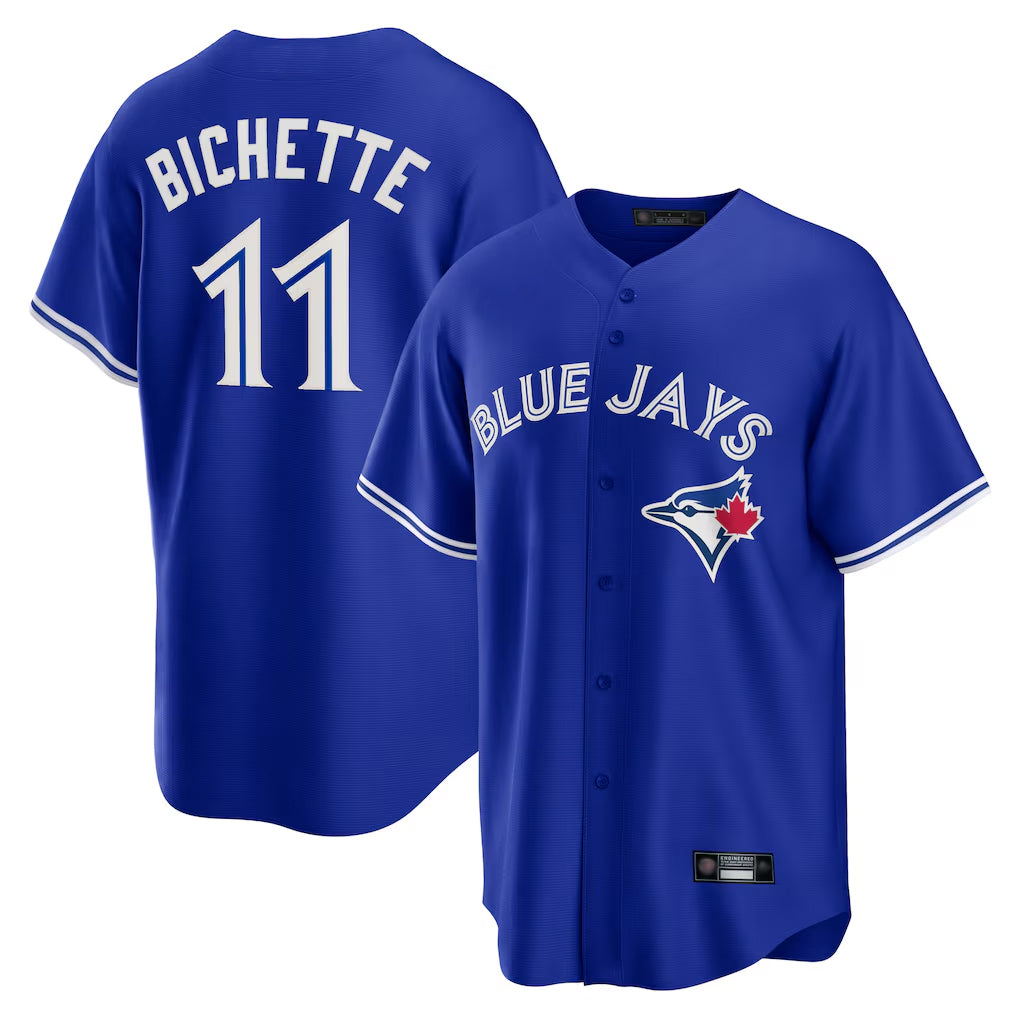 Fenge T.Blue Jays #11 Bo Bichette Player Blue Rush Limited Stitched Jerseys