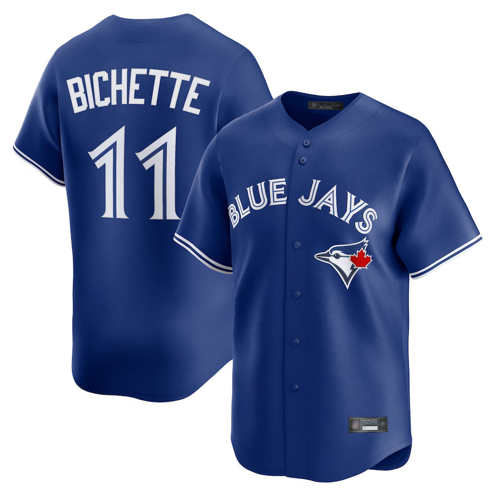 Fenge T.Blue Jays #11 Bo Bichette Player Royal Limited Home Stitched Jerseys