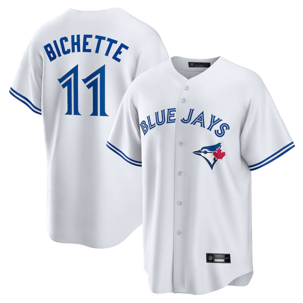 Fenge T.Blue Jays #11 Bo Bichette Player White Home Limited Stitched Jerseys
