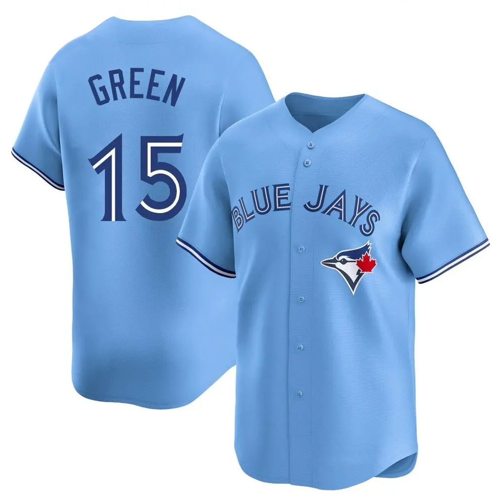 Fenge T.Blue Jays #15 Chad Green Player Blue Home Limited Stitched Jerseys