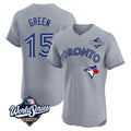 Fenge T.Blue Jays #15 Chad Green Player Gray 2025 World Series Elite Limited Stitched Jerseys