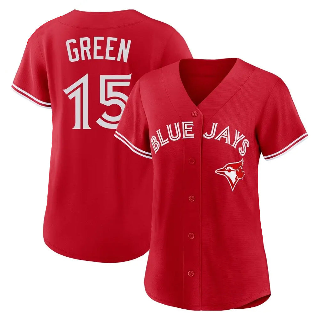 Fenge T.Blue Jays #15 Chad Green Player Red Home Limited Stitched Jerseys
