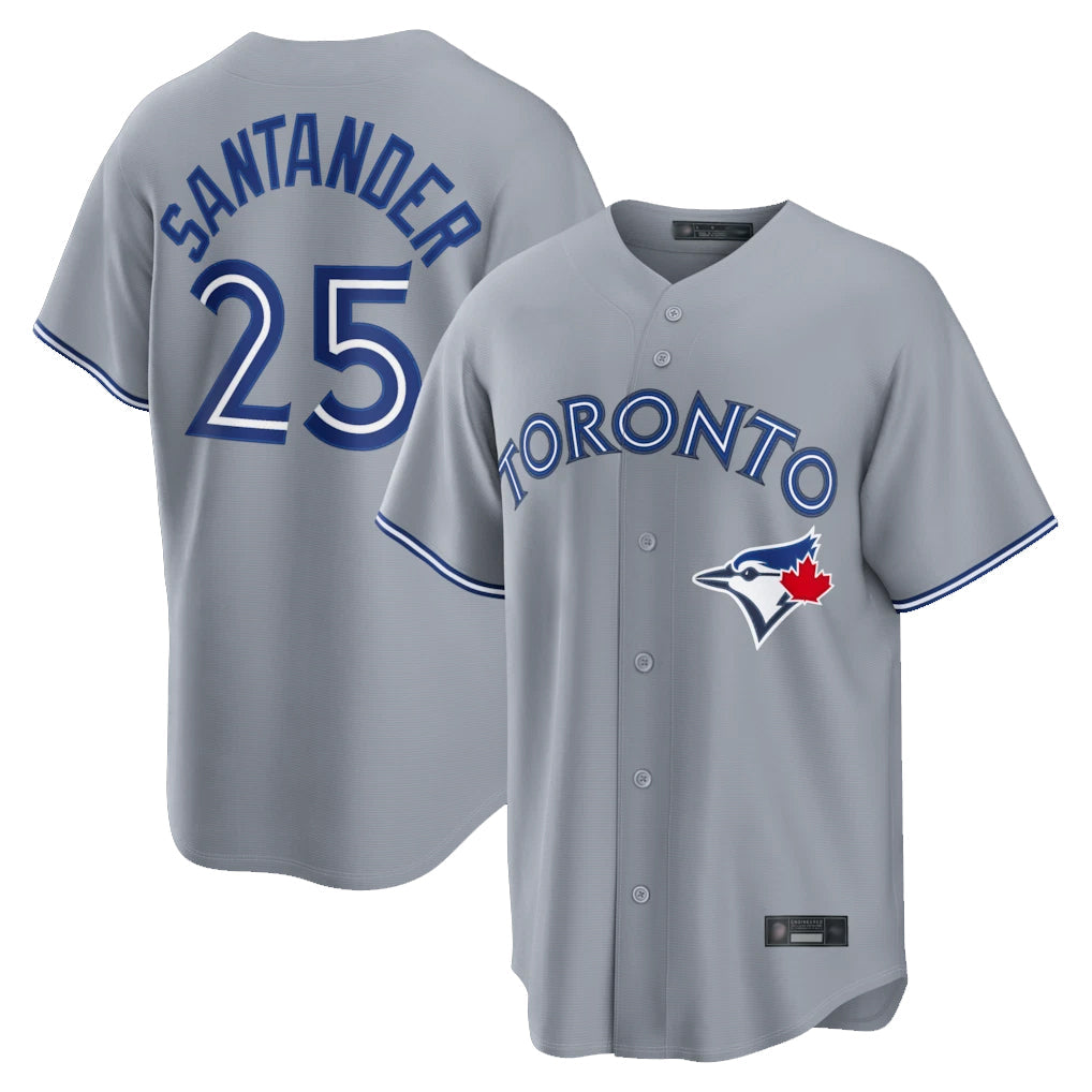 Fenge T.Blue Jays #25 Anthony Santander Player Gray Home Limited Stitched Jerseys