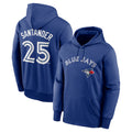 Fenge T.Blue Jays #25 Anthony Santander Player Royal Performance Pullover Hoodie