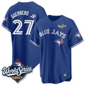 Fenge T.Blue Jays #27 Vladimir Guerrero Jr Player Blue 2025 World Series Stitched Jersey