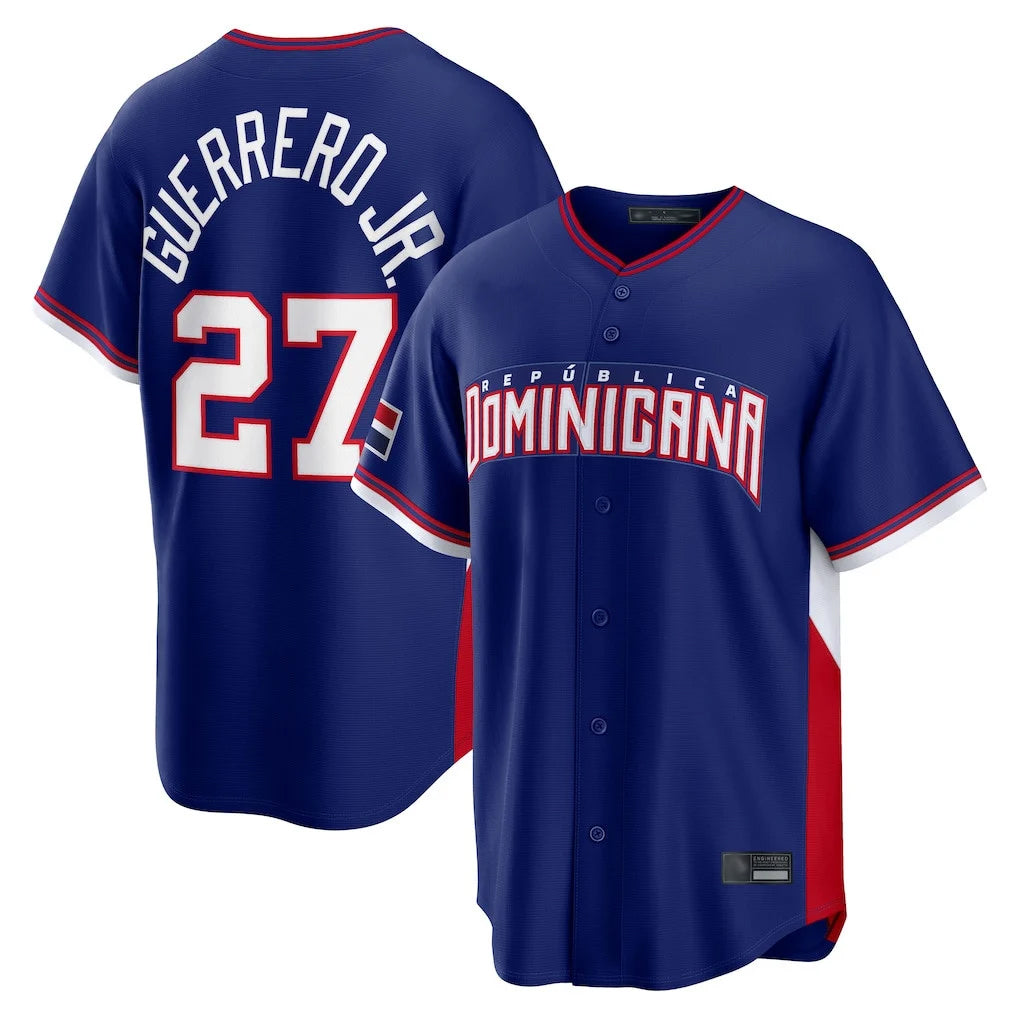 Fenge T.Blue Jays #27 Vladimir Guerrero Jr Player Royal 2026 World Classic Stitched Jerseys