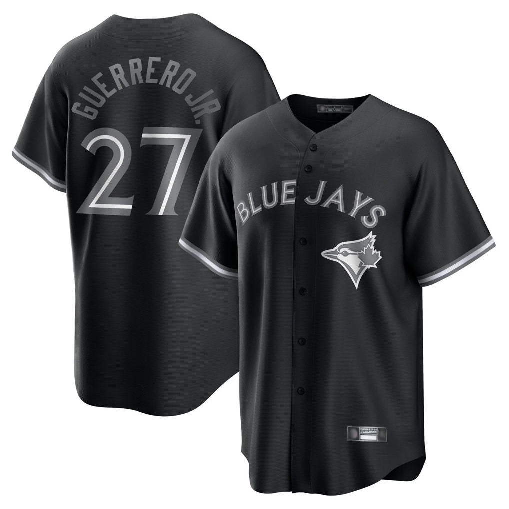 Fenge T.Blue Jays #27 Vladimir Guerrero Jr Player Black City Connect Limited Stitched Jerseys