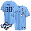Fenge T.Blue Jays #30 Alejandro Kirk Player Blue 2025 World Series Limited Stitched Jerseys