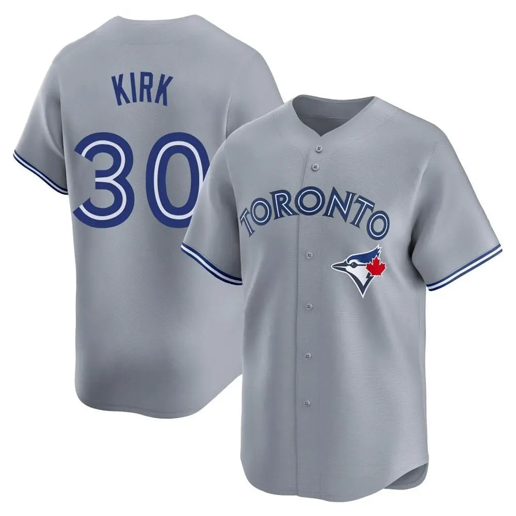 Fenge T.Blue Jays #30 Alejandro Kirk Player Gray Home Limited Stitched Jerseys