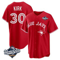 Fenge T.Blue Jays #30 Alejandro Kirk Player Red 2025 World Series Home Limited Stitched Jerseys