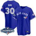 Fenge T.Blue Jays #30 Alejandro Kirk Player Royal AL East Division All Stitched Jerseys