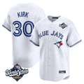 Fenge T.Blue Jays #30 Alejandro Kirk Player White 2025 World Series Home Limited Stitched Jerseys