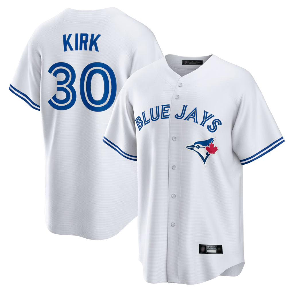 Fenge T.Blue Jays #30 Alejandro Kirk Player White Home Game Stitched Jerseys