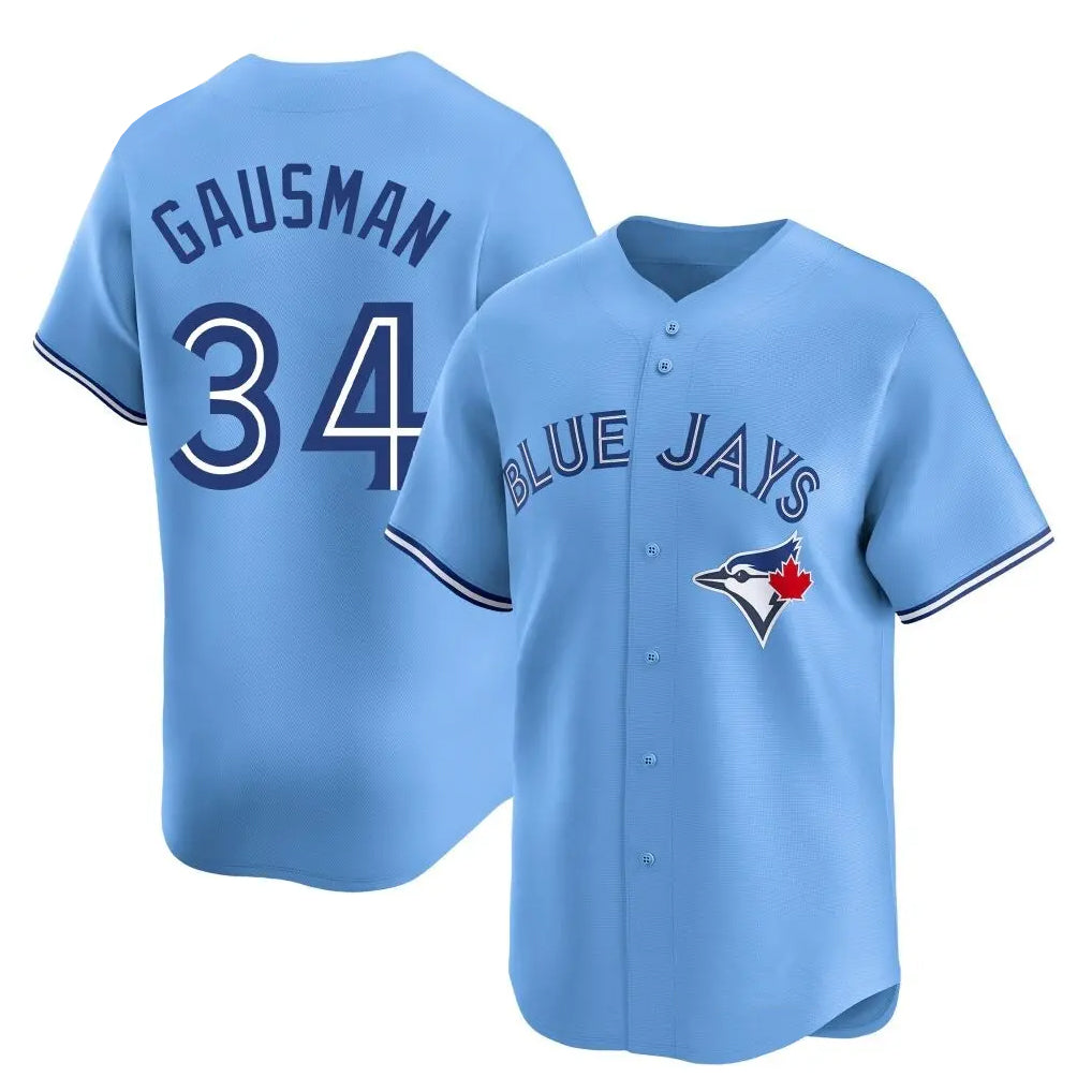 Fenge T.Blue Jays #34 Kevin Gausman Player Blue Home Limited Stitched Jerseys