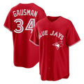 Fenge T.Blue Jays #34 Kevin Gausman Player Red Home Limited Stitched Jerseys