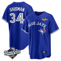 Fenge T.Blue Jays #34 Kevin Gausman Player Royal 2025 World Series Limited Stitched Jerseys