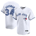 Fenge T.Blue Jays #34 Kevin Gausman Player White Home Limited Stitched Jerseys