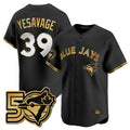 Fenge T.Blue Jays #39 Trey Yesavage Player Black 50 Seasons Patch Vapor Premier Limited All Stitched Jerseys